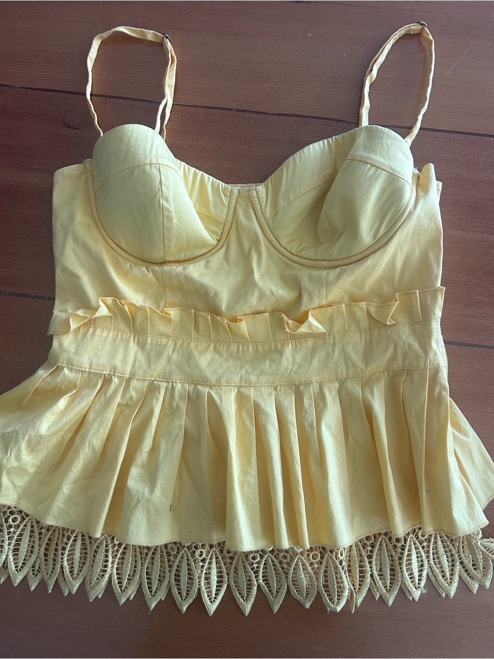 Marciano Yellow Spaghetti-Strap Tank Top